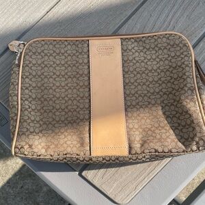 Coach  Signature Toiletry/Cosmetic travel  Bag